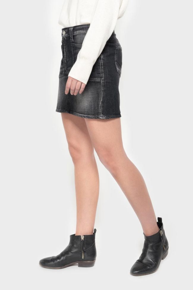 Black denim Palma skirt