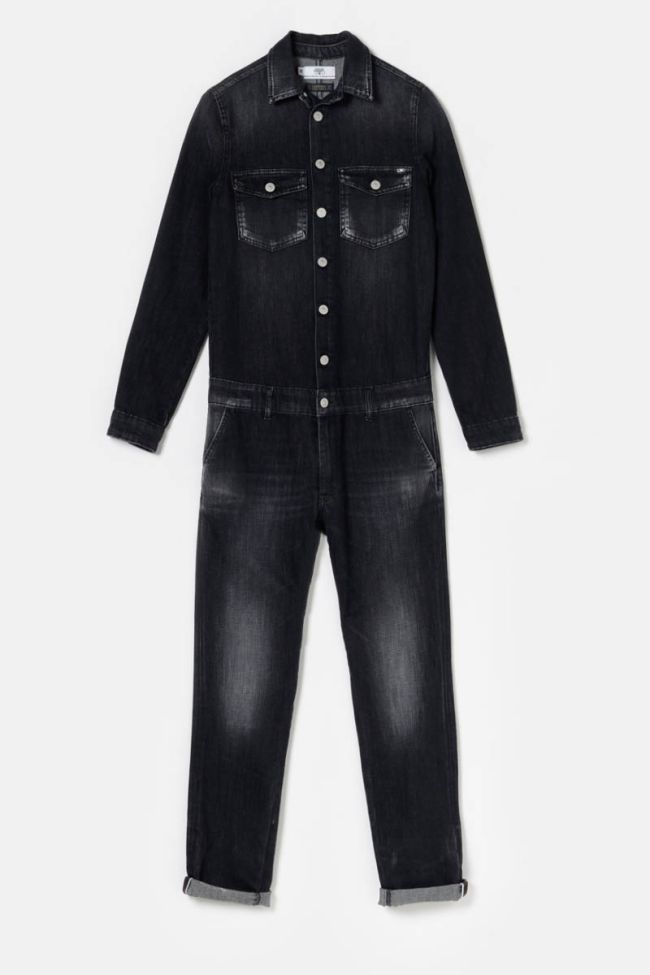 Black denim Sena jumpsuit
