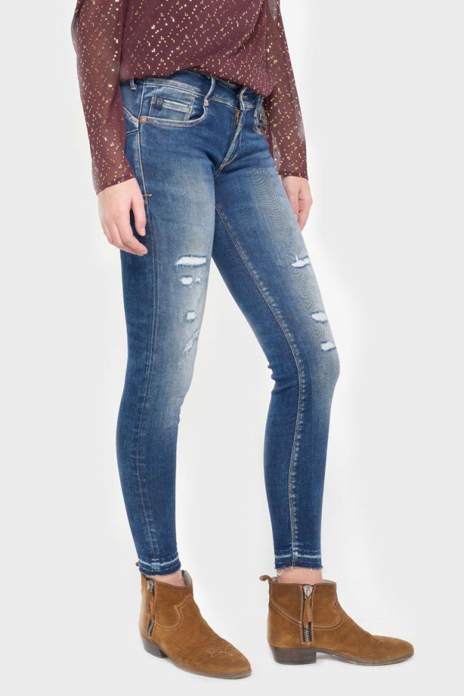 Talara pulp slim 7/8th jeans destroy vintage blue N°2