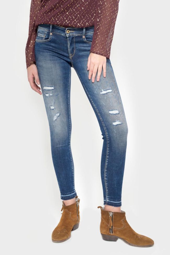 Talara pulp slim 7/8th jeans destroy vintage blue N°2