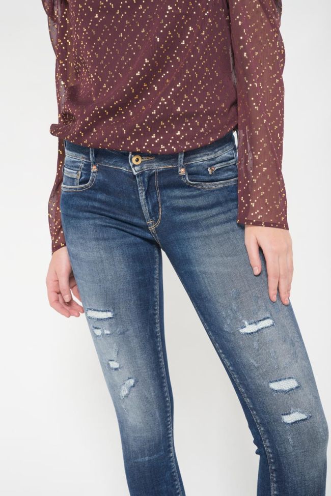 Talara pulp slim 7/8th jeans destroy vintage blue N°2