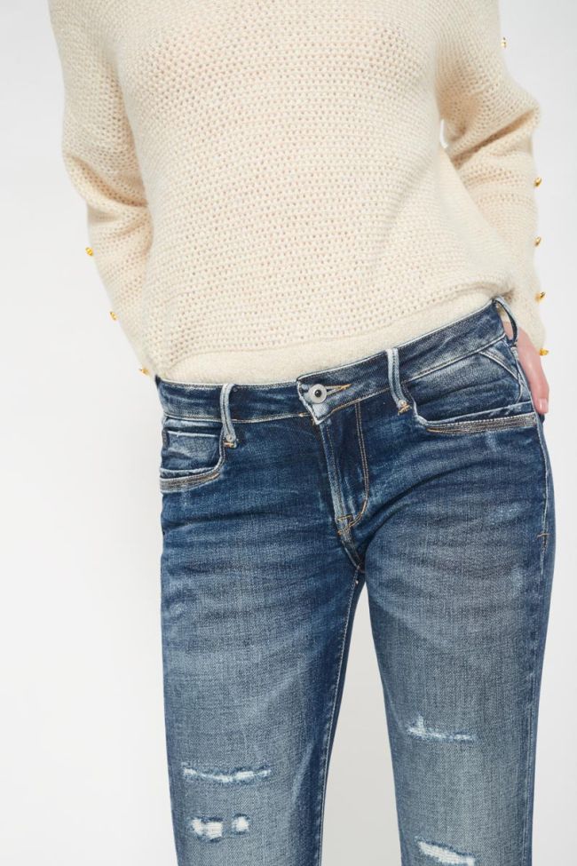 Tiapa power skinny 7/8th jeans destroy vintage blue N°2