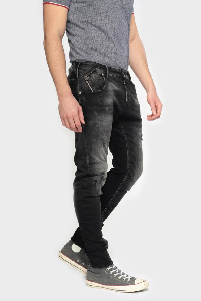 Jeans 900/03 tapered twisted Alost destroy black N°1