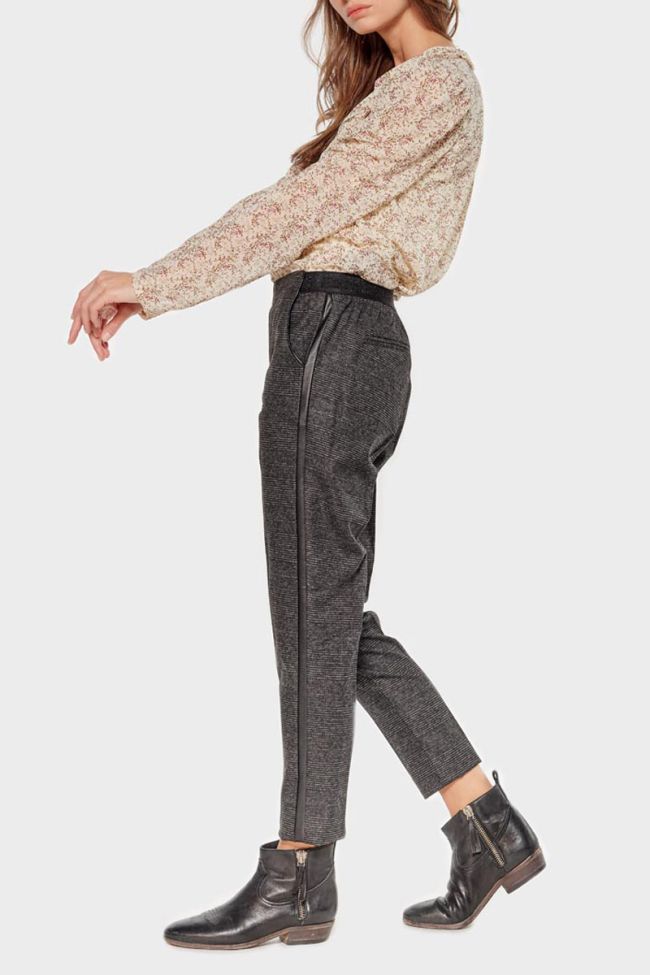 Grey checked Guilia trousers