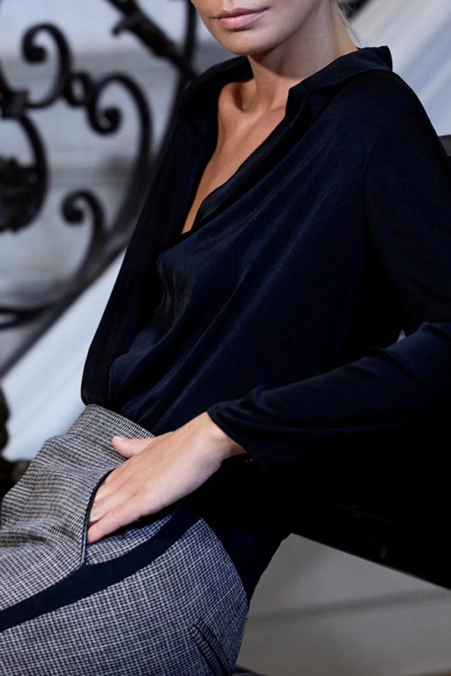 Brown houndstooth Naga trousers