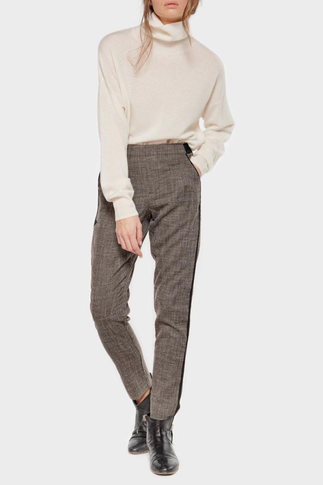 Brown houndstooth Naga trousers