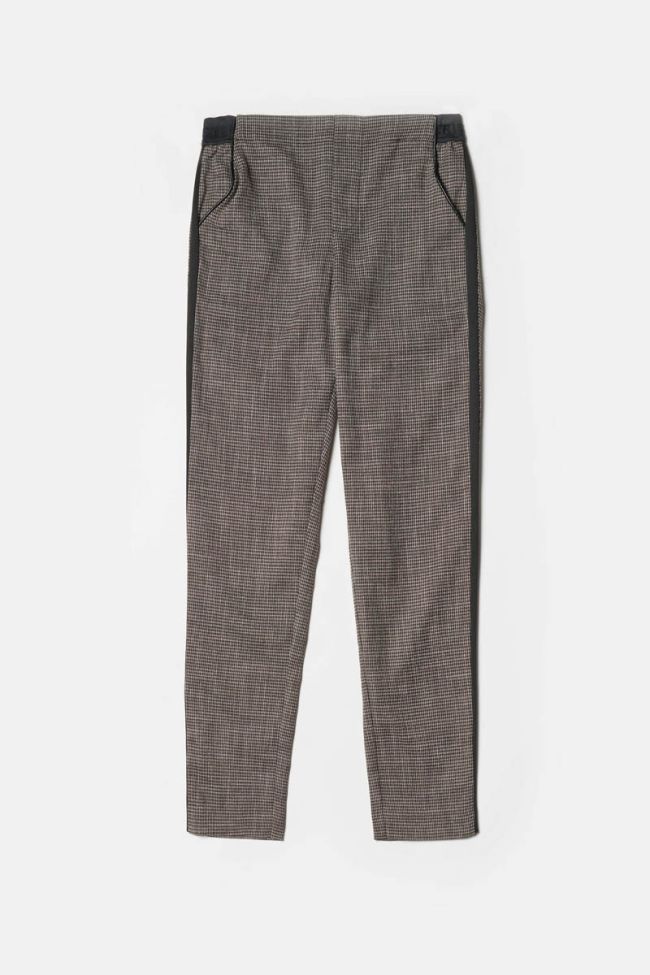 Brown houndstooth Naga trousers