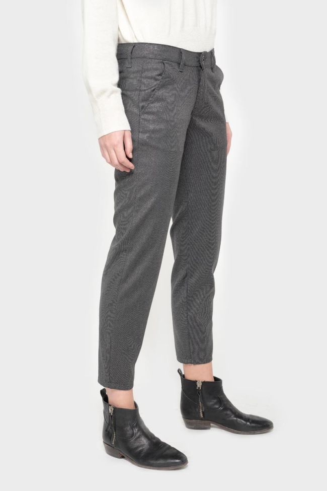 Shiny grey Vittoria trousers
