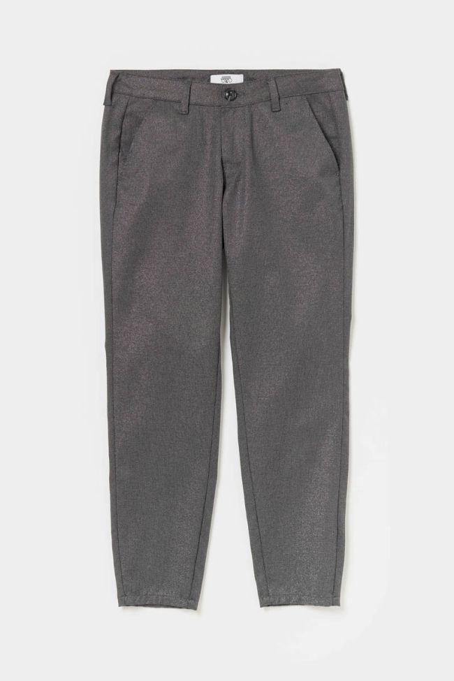 Shiny grey Vittoria trousers