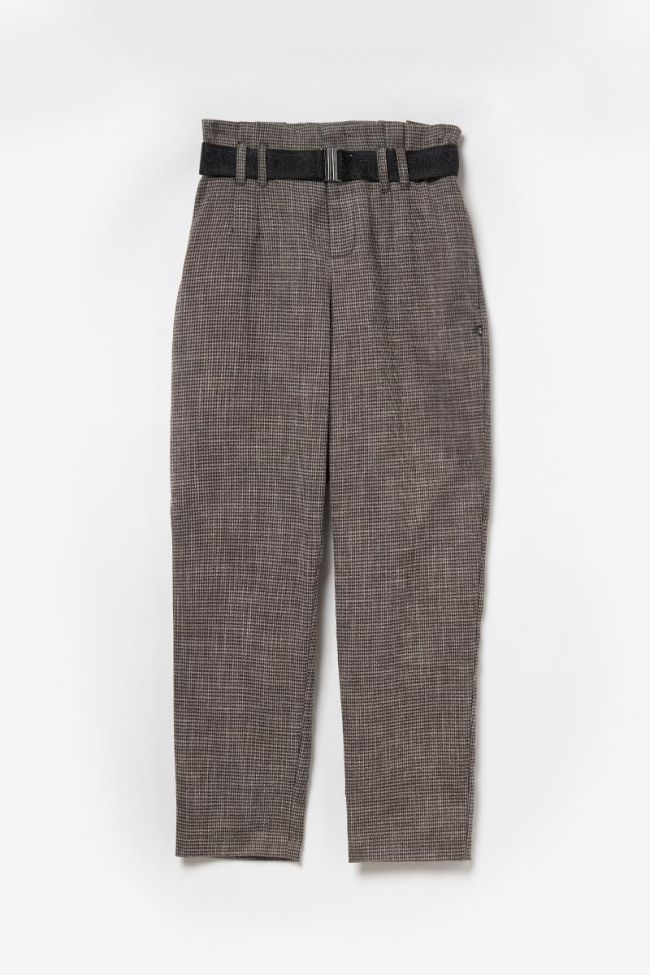Brown high-waisted Nagagi trousers
