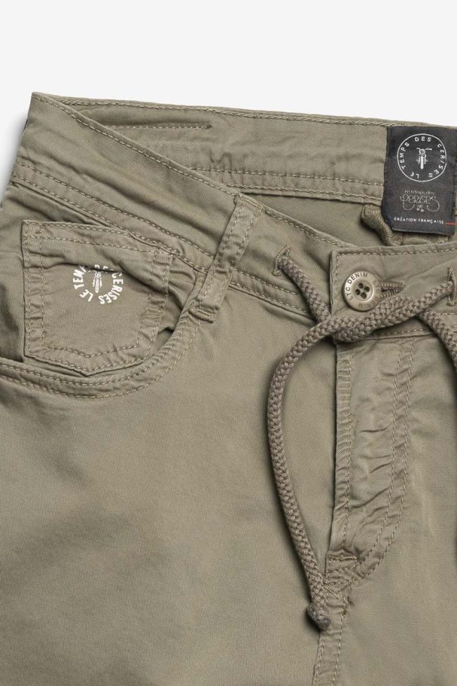 Khaki tapered Patos trousers