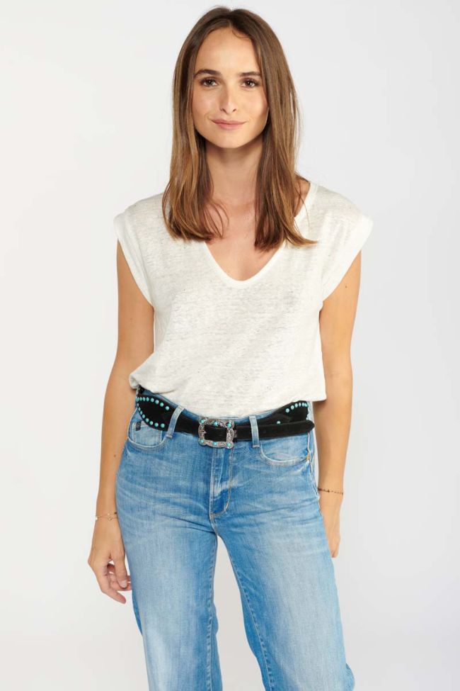 Black suede Bonita belt