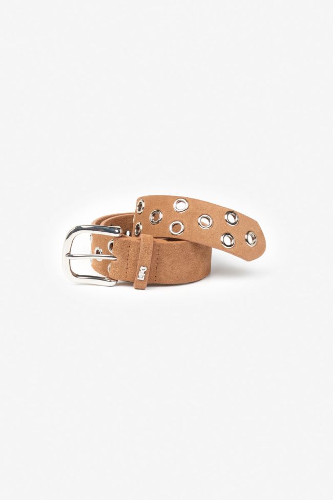 Ceinture Minog en daim marron 