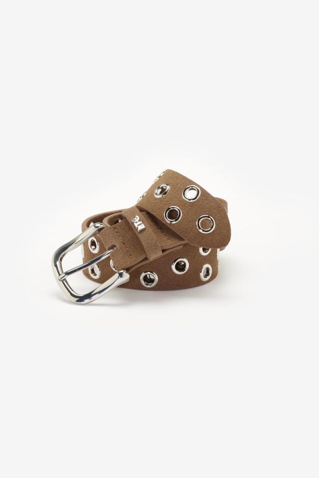 Brown suede Minogi belt