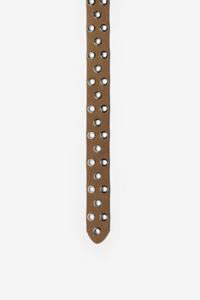 Brown suede Minogi belt