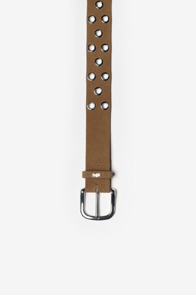 Brown suede Minogi belt