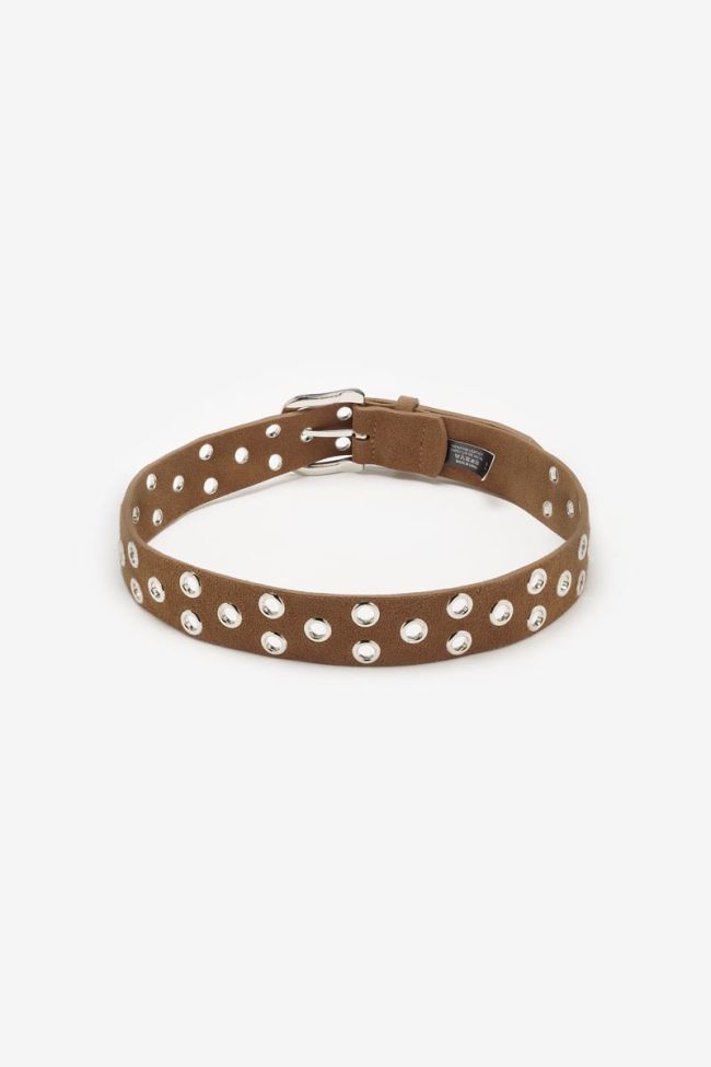 Brown suede Minogi belt