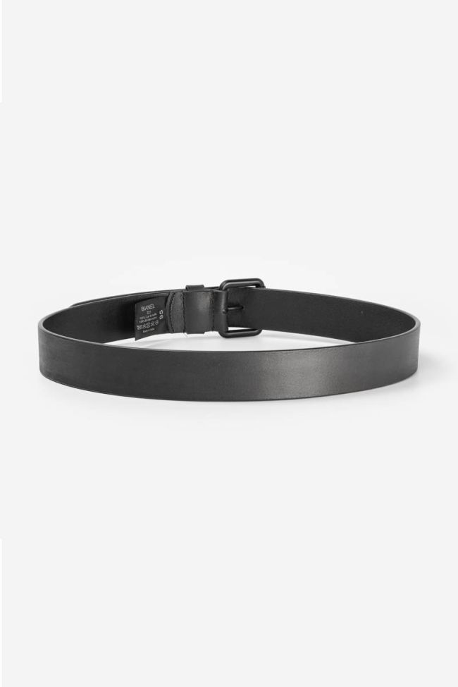 Black leather Bianel belt