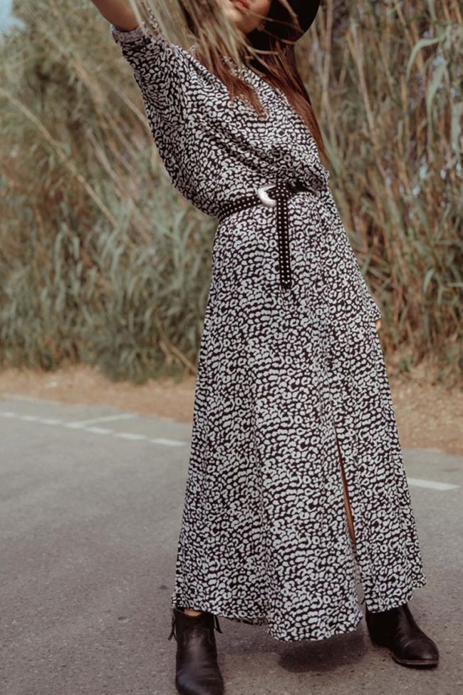Abyss leopard print maxi dress