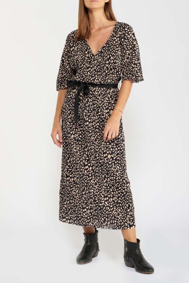 Anie leopard print maxi dress