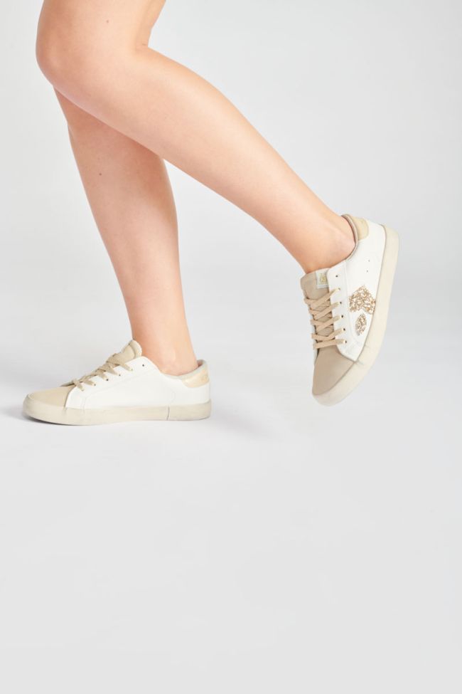 Austin sneakers with pink beige python pattern