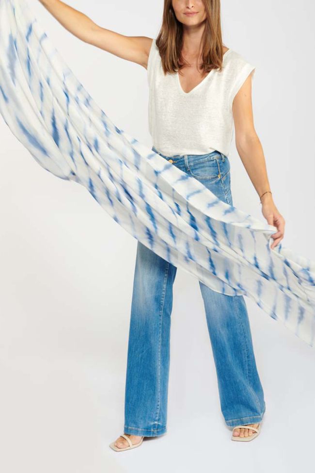 Blue tie-dye Dolma scarf