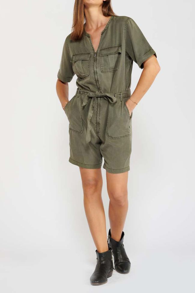 Khaki Jaco playsuit