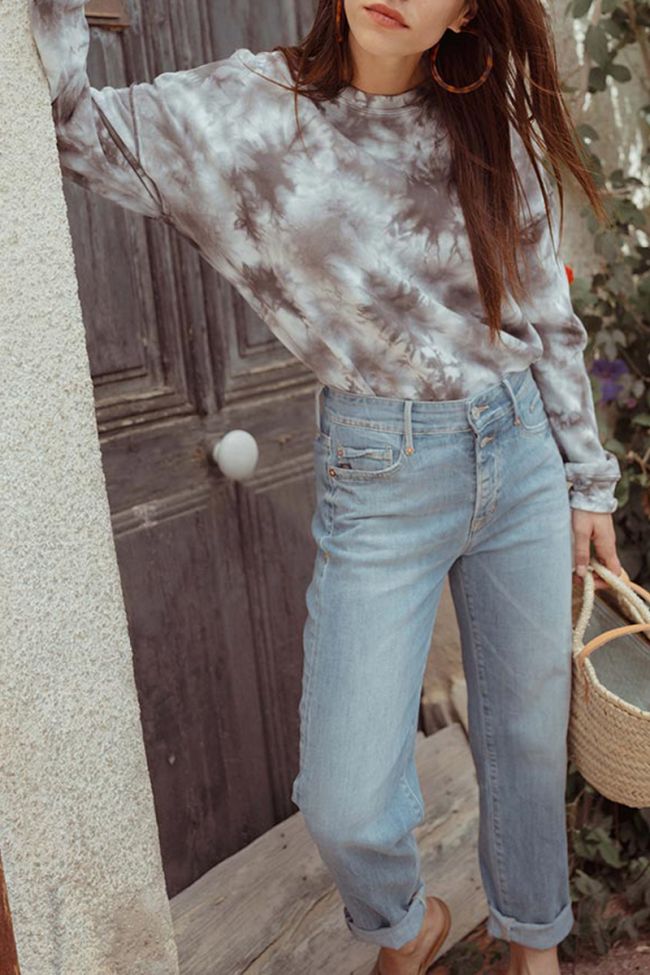 Grey tie-dye Jil sweatshirt