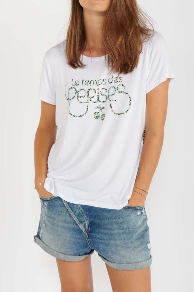 Green-yellow print Lilia t-shirt