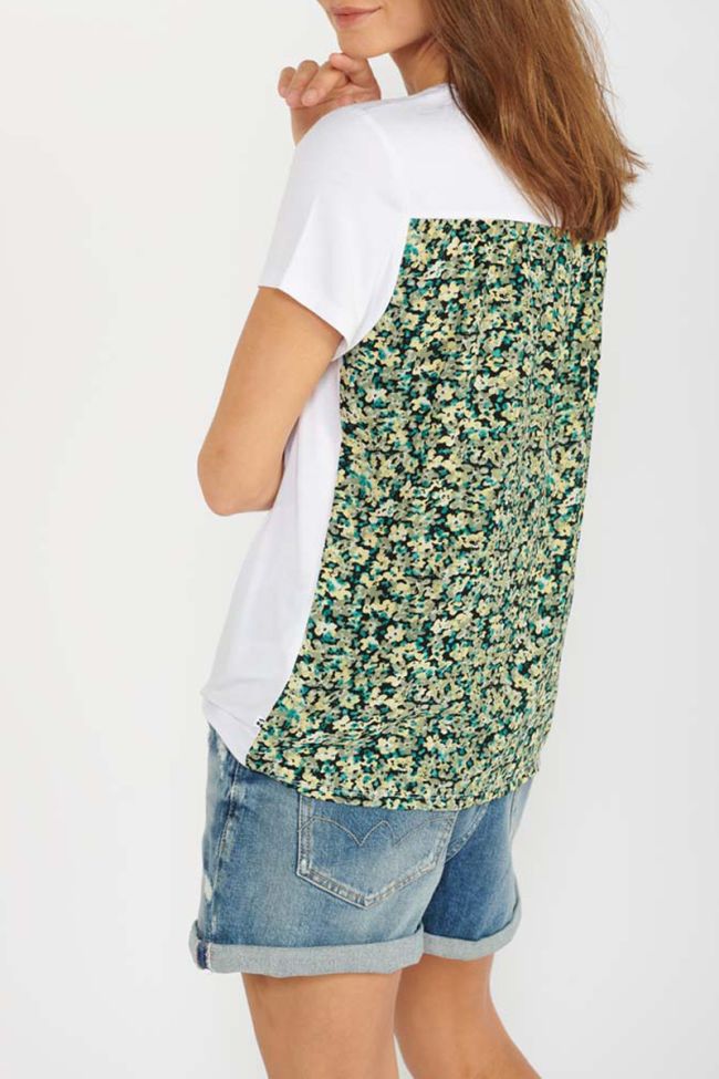 Green-yellow print Lilia t-shirt
