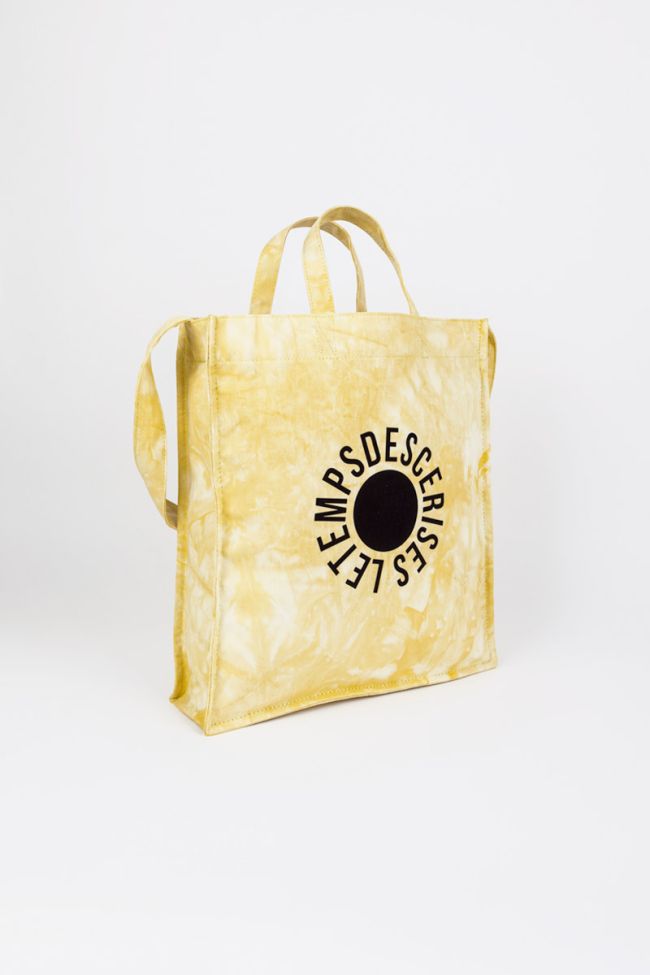 Shopping bag Lina tie and dye yellow