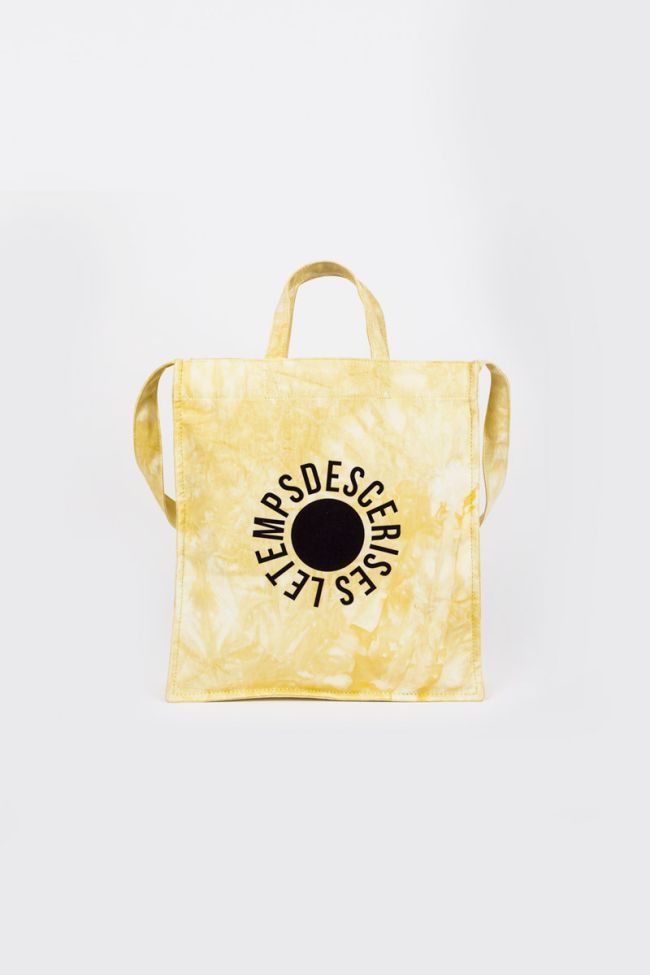 Shopping bag Lina tie and dye yellow