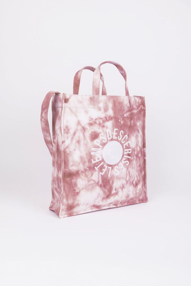 Shopping bag Lina tie and dye pink