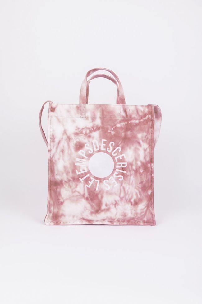 Shopping bag Lina tie and dye pink