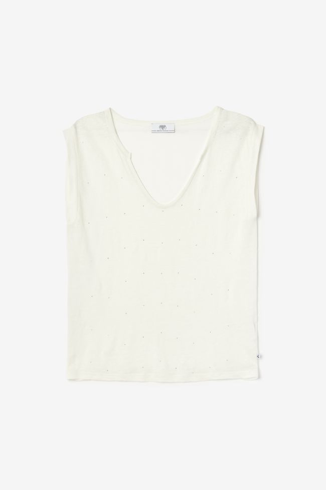 White linen Plovers top