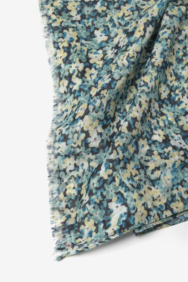 Yellow-green floral Ricolo scarf