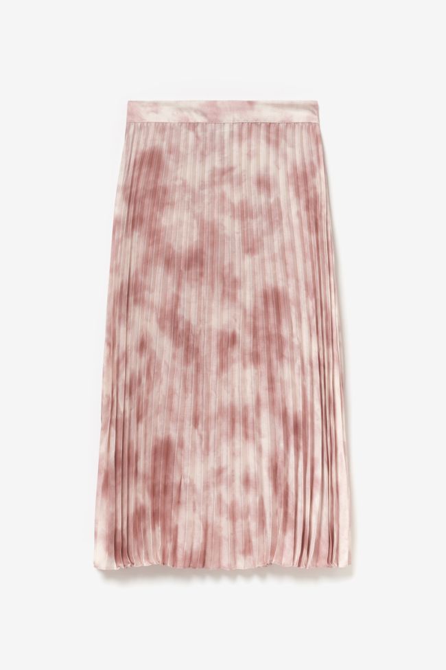 Long pink tie-dye Samanta skirt
