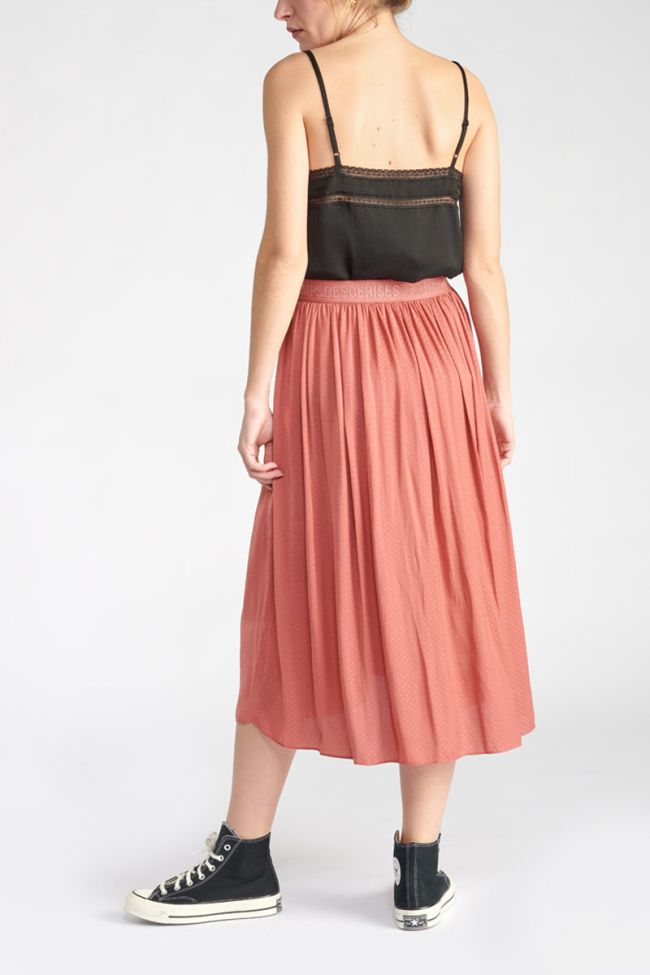 Long terracotta Trop skirt