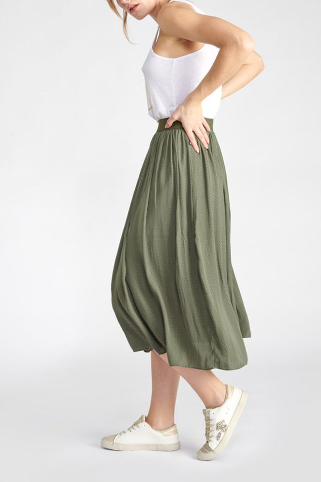 Long khaki Trop skirt