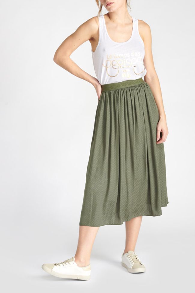 Long khaki Trop skirt