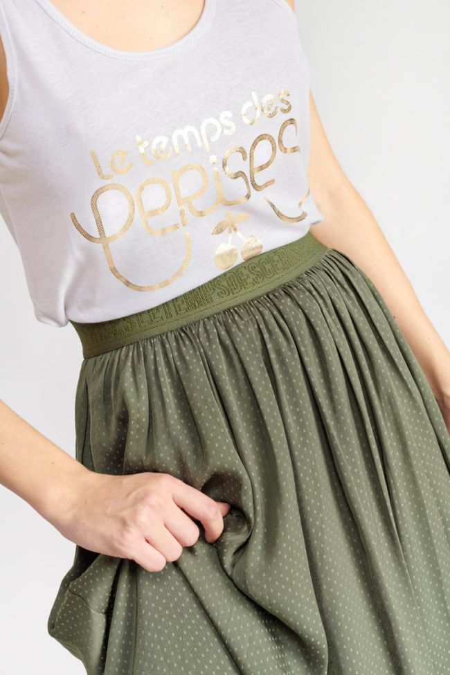 Long khaki Trop skirt