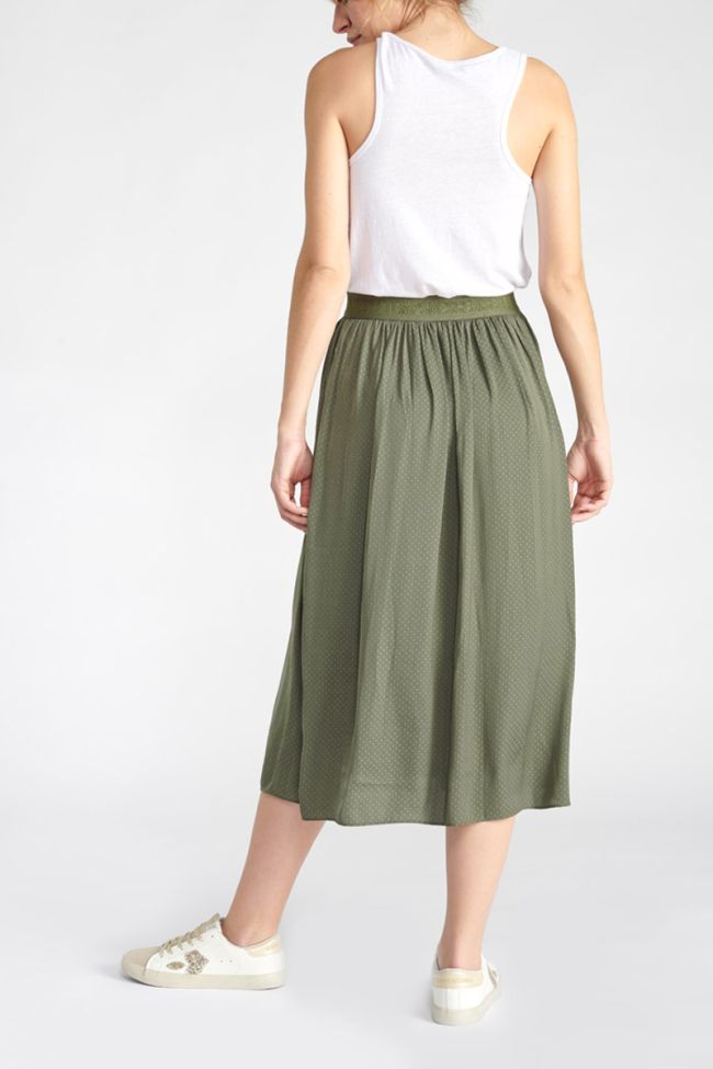 Long khaki Trop skirt