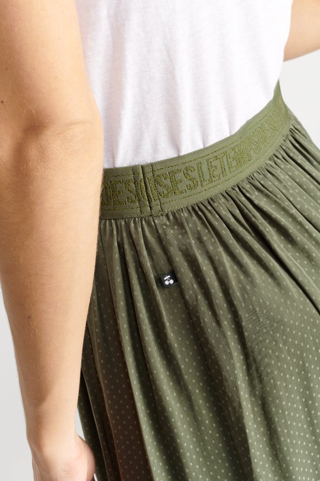 Long khaki Trop skirt