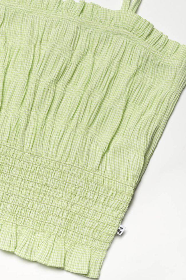 Green lime Daisygi short top