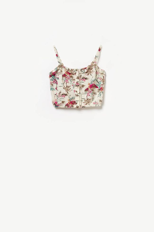 Tropical print Itzagi short top