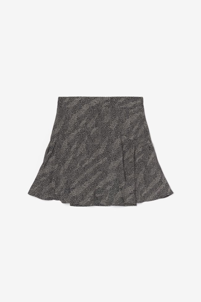 Black animal print Libygi skort