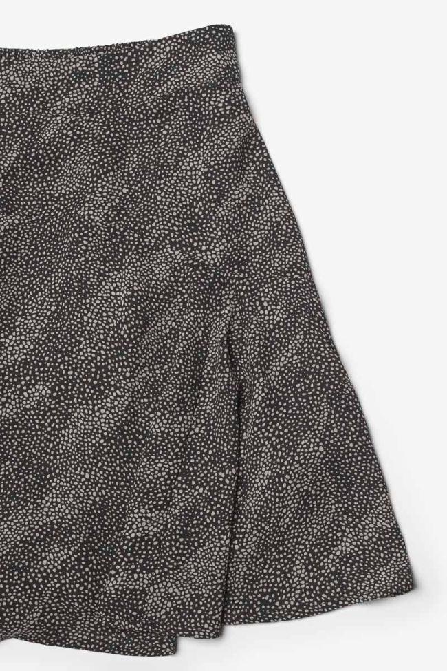 Black animal print Libygi skort