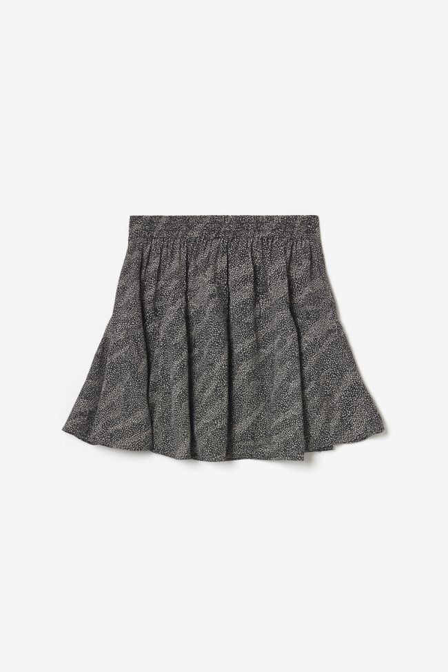 Black animal print Libygi skort