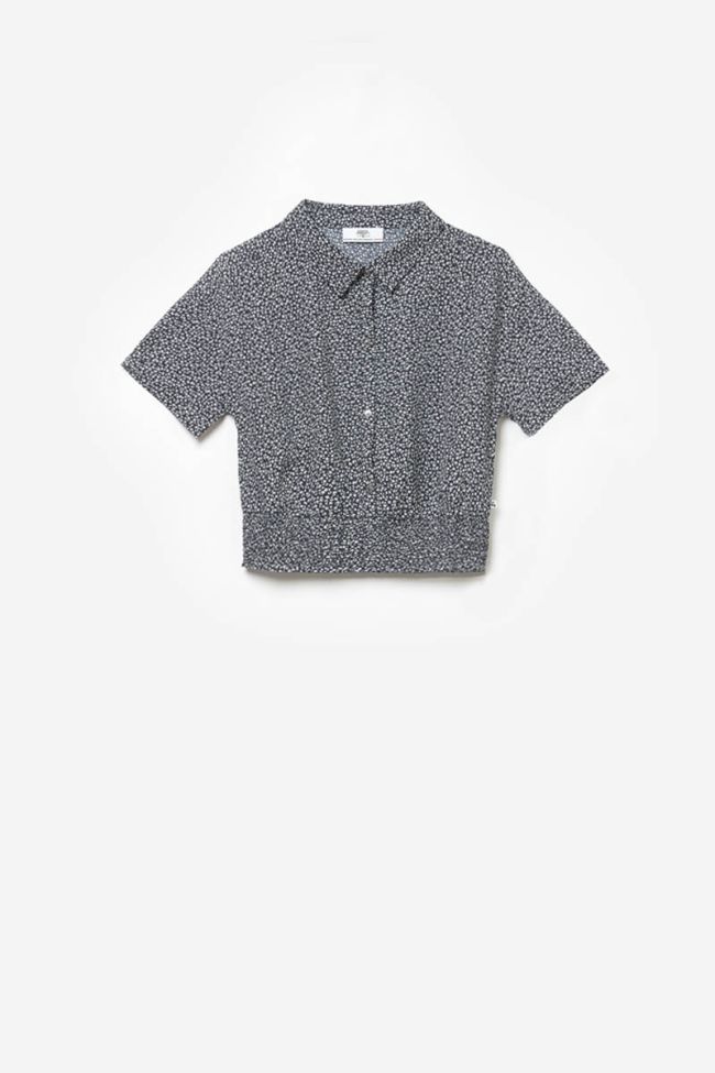 Navy floral Namigi short shirt