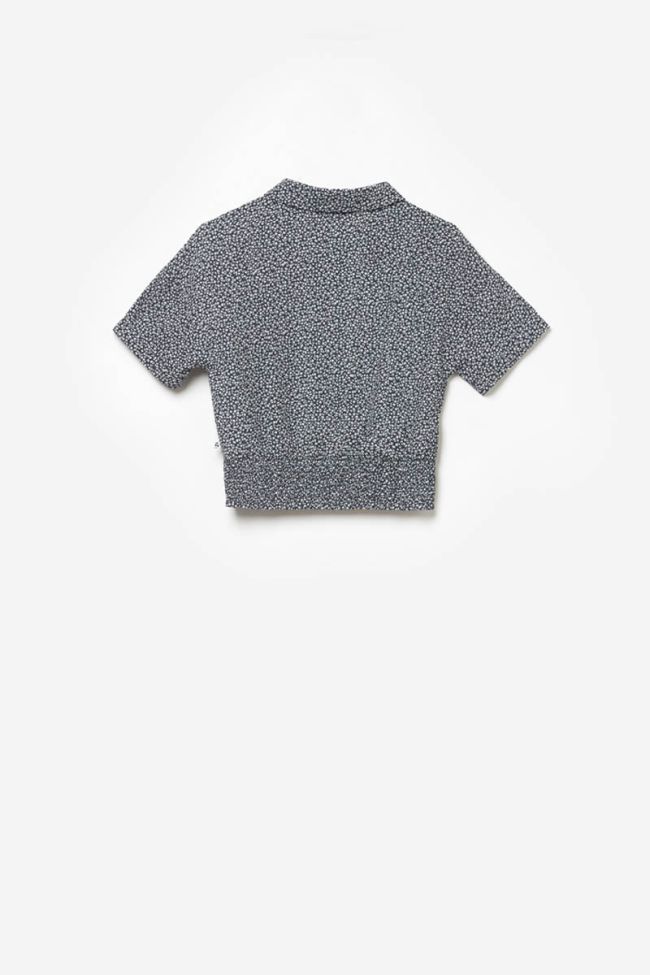 Navy floral Namigi short shirt